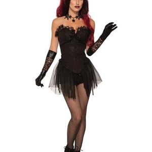 Dark Royalty Black Corset. NEVER WORN. Customize your Halloween look!